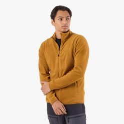 Bluza polarowa Turystyka Męska Swedemount Tromsö Fleece. Brązowe bluzy bez kaptura męskie SWEDEMOUNT, m, z polaru. Za 169.99 zł.