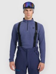 4F Bielizna termiczna polarowa (góra) męska - granatowa M. Niebieskia bielizna termoaktywna męska 4f, m, bez wzorów, z polaru. Za 99.99 zł.