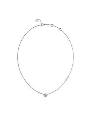 Guess Naszyjnik JUBN0464 3JW Srebrny. Szare naszyjniki damskie Guess, metalowe. Za 149.99 zł.