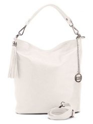 Mia Tomazzi Skórzana torebka "Sabaudia" w kolorze beżowym - 26 x 28 x 12 cm rozmiar: onesize. Brązowe torebki klasyczne damskie Mia Tomazzi, bez wzorów, z materiału, bez dodatków. Za 239.99 zł.