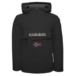 Kurtka puchowa Mężczyzna NAPAPIJRI RAINFOREST WINTER 3. Czarne kurtki męskie Napapijri, m, bez wzorów, z puchu, sportowe, bez kaptura. W wyprzedaży za 820.85 zł.