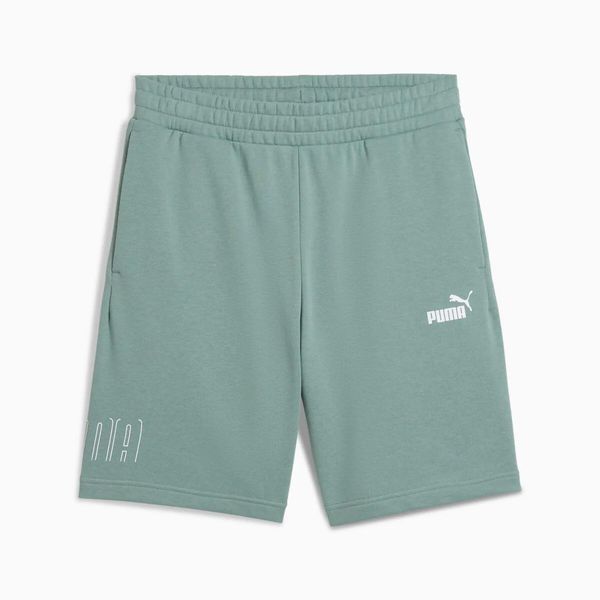 Spodenki sportowe męskie Puma SPORT GRAPHIC 9" TR 68462330. Zielone szorty męskie Puma, l, z bawełny, na fitness i siłownię. Za 108.31 zł.
