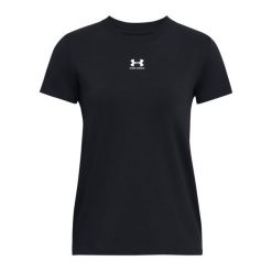 Koszulka damska Under Armour Rival Core. Czarne bluzki sportowe damskie Under Armour, xl, bez wzorów, bez ramiączek. Za 124.57 zł.