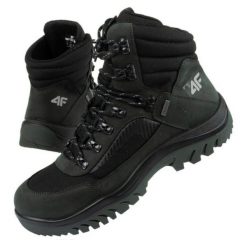 Buty trekkingowe 4F OBMH253 22S czarne. Czarne buty trekkingowe męskie z materiału, za kostkę, bez zapięcia, trekkingowe. Za 588.17 zł.
