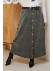Curvy Lady Spódnica w kolorze khaki rozmiar: 48/50. Brązowe spódniczki damskie Curvy Lady, bez wzorów, ze skóry, klasyczne, z standardowym stanem, maxi. Za 127.35 zł.