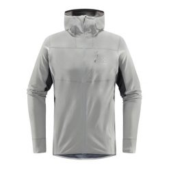 Bluza trekkingowa męska Haglöfs L.I.M Mid Comp Hood. Szare bluzy bez kaptura męskie Haglöfs, l. Za 399.99 zł.
