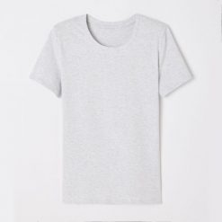 Koszulka fitness damska Domyos krótki rękaw. Szare bluzki damskie DOMYOS, m, bez wzorów, z bawełny, bez ramiączek. Za 39.99 zł.
