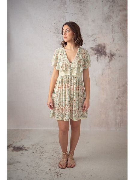 Lula Natura Sukienka w kolorze beżowym rozmiar: onesize. Brązowe sukienki damskie Lula Natura, bez wzorów, z wiskozy, bez kołnierzyka, bez ramiączek, midi. Za 184.46 zł.