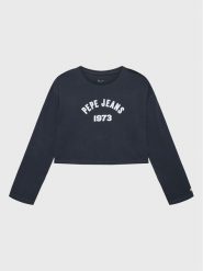 Pepe Jeans T-Shirt Paullete PG502955 Granatowy Regular Fit. Niebieskie koszulki dziewczęce Pepe Jeans, bez wzorów, z bawełny, bez ramiączek. Za 79.99 zł.