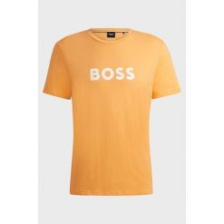T-shirt męski BOSS RN Medium Orange koszulka pomarańczowa (50503276-813). Brązowe t-shirty męskie Boss, m, bez wzorów, bez kołnierzyka. Za 139.00 zł.
