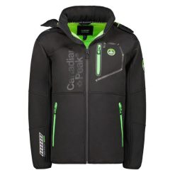 Kurtka wodoodporna Canadian Peak Royauteak 068. Czarne kurtki męskie Canadian Peak, m, bez wzorów, bez kaptura. W wyprzedaży za 525.00 zł.