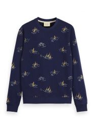 Scotch & Soda Bluza w kolorze granatowym rozmiar: L. Niebieskie bluzy bez kaptura męskie Scotch & Soda, l, z bawełny. Za 149.31 zł.