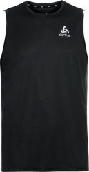 Koszulka tech. męska bez rękawów Odlo Tank crew neck ESSENTIAL. Czarne t-shirty sportowe męskie Odlo, na lato, m, z materiału, bez ramiączek, do biegania. Za 125.99 zł.