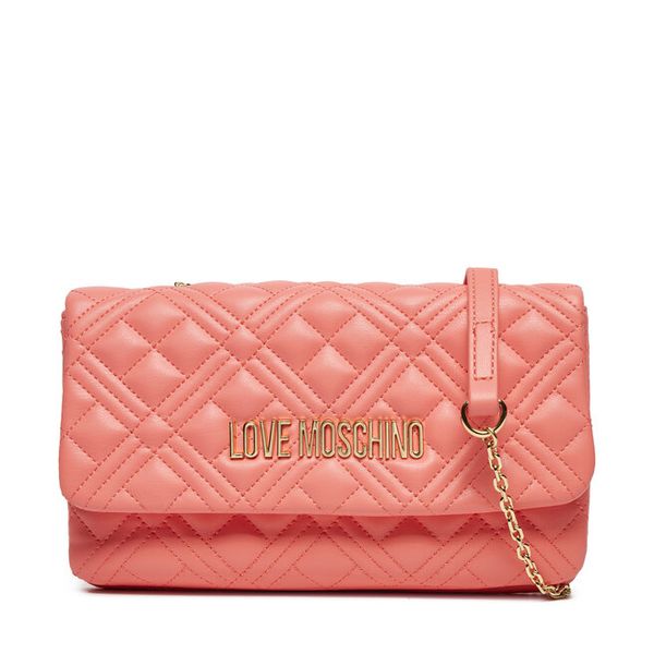 Torebka LOVE MOSCHINO. Pomarańczowe listonoszki damskie Love Moschino, bez wzorów, bez dodatków. Za 379.99 zł.