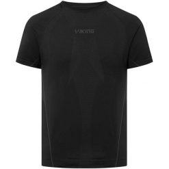 Koszulka Viking Eiger. Czarne bielizna termoaktywna męska VIKING, m, bez wzorów. Za 78.99 zł.