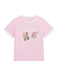 Guess T-Shirt J6GI23 K6YW4 Różowy jasny Regular Fit. Czerwone koszulki dziewczęce Guess, z aplikacjami, z bawełny, bez ramiączek. Za 114.99 zł.