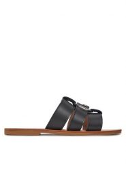 Liu Jo Klapki Saba 08 SA4119 P0102 Czarny. Czarne klapki damskie Liu Jo, bez wzorów, ze skóry, bez obcasa. Za 379.99 zł.