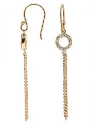 Maison héritage PARIS Złote kolczyki "Rayon de Pureté" z diamentami rozmiar: onesize. Żółte kolczyki damskie maison héritage PARIS, z diamentem, złote, z zapięciem typu bigiel. Za 1,261.99 zł.