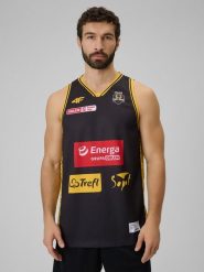 4F Koszulka meczowa replika wyjazdowa z sezonu 2025/26 męska 4F x Trefl Sopot - czarna M. Czarne t-shirty sportowe męskie 4f, m, z materiału, bez ramiączek. Za 219.99 zł.