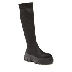 Kozaki Jenny Fairy. Czarne kozaki damskie Jenny Fairy, bez obcasa, na płaskiej podeszwie. Za 149.99 zł.