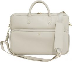 Torba na laptopa Stackers 43 x 37 cm kremowa. Białe torby na laptopa damskie Stackers, bez wzorów. Za 439.00 zł.