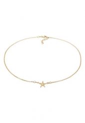 Elli Damski wisiorek choker rozgwiazda plażowa z perłą hodowlaną słodkowodną z pozłacanego srebra próby 925 Sterling Silver Naszyjniki 1 ct. Szare naszyjniki damskie Elli, na plażę, pozłacane. Za 293.99 zł.