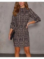 Milan Kiss Sukienka w kolorze antracytowym rozmiar: L. Czarne sukienki damskie Milan Kiss, na co dzień, l, bez wzorów, bez kołnierzyka, bez ramiączek, mini, proste. Za 130.99 zł.