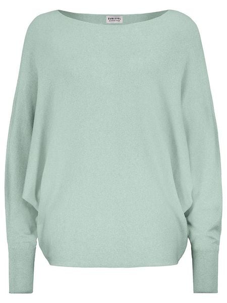 Sublevel Sweter w kolorze zielonym rozmiar: L/XL. Zielone swetry klasyczne damskie Sublevel, l, ze splotem, bez kołnierzyka. Za 86.99 zł.