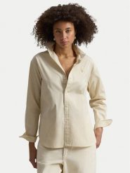 Polo Ralph Lauren Koszula 211910743505 Beżowy Regular Fit. Brązowe koszule damskie Polo Ralph Lauren, m, bez wzorów, z bawełny, bez kołnierzyka, bez ramiączek. Za 859.99 zł.