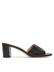 LAUREN RALPH LAUREN Klapki Everley Block-Heel 802974364001 Czarny. Czarne klapki damskie Lauren Ralph Lauren, bez wzorów, ze skóry, bez obcasa. Za 539.99 zł.