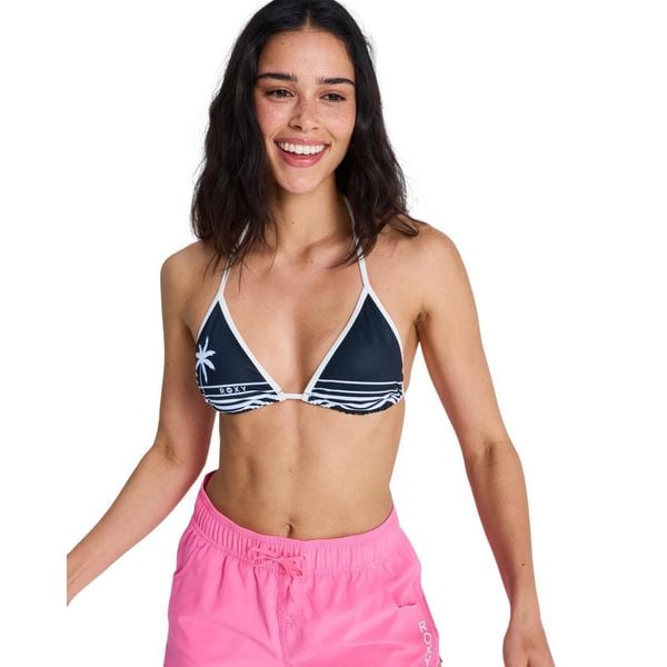 Trójkątny stanik bikini dla Kobiety THE RETRO ESSENTIALS Czarny. Szare bikini damskie Roxy, bez wzorów. Za 129.99 zł.