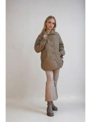 Monki Kurtka przejściowa w kolorze khaki rozmiar: XS. Brązowe kurtki damskie Monki, xs, bez wzorów, bez kaptura. Za 82.99 zł.