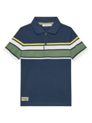 Original Marines Polo DFP2084CM Granatowy Regular Fit. Niebieskie t-shirty chłopięce Original Marines, bez wzorów, z bawełny, bez ramiączek. Za 49.99 zł.