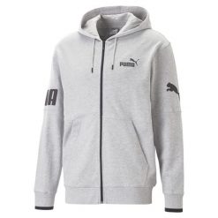 Puma Bluza Power Colorblock Fz Tr 67332704. Szare bluzy bez kaptura męskie Puma, m. Za 195.99 zł.