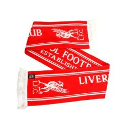 Szalik Liverpool FC - licencjonowany. Czerwone szaliki i kominy damskie LIVERPOOL FC, bez wzorów. Za 119.00 zł.