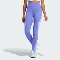 Legginsy Own The Run Colorblock Full-Length. Niebieskie legginsy damskie Adidas, xs, bez wzorów, z elastanu. Za 311.10 zł.