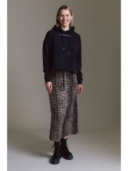 Cotton Candy Spódnica w kolorze jasnobrązowo-czarnym rozmiar: M. Brązowe spódniczki damskie Cotton Candy, m, bez wzorów, z wiskozy, z podwyższonym stanem, maxi. Za 151.95 zł.