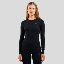 T-shirt thermique Odlo Shirt Col rond Manches longues ACTIVE WARM ECO. Czarne bielizna termoaktywna damska Odlo, l, bez wzorów, z materiału. Za 233.99 zł.