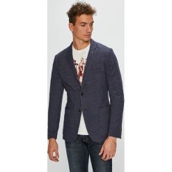 Tom Tailor Denim - Marynarka. Niebieskie marynarki męskie Tom Tailor Denim, bez wzorów, z bawełny. W wyprzedaży za 339.90 zł.