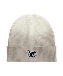 Czapka beanie – haftowane logo / gradient / rozmiar uniwersalny (biała). Białe czapki męskie SURF MONKEY, z aplikacjami, z dzianiny. Za 139.95 zł.