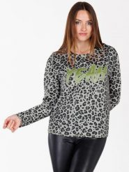 KEY LARGO Koszulka "Hello" w kolorze szaro-antracytowym rozmiar: M. Czarne bluzki damskie KEY LARGO, m, bez wzorów, bez kołnierzyka, bez ramiączek. Za 73.93 zł.