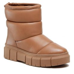 Botki Lasocki. Brązowe botki damskie Lasocki, bez obcasa, na płaskiej podeszwie, bez zapięcia. Za 279.99 zł.