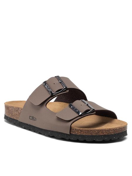 CMP Klapki Eco Thalita Slipper 3Q91017 Brązowy. Brązowe klapki i japonki męskie CMP, ze skóry. Za 189.99 zł.