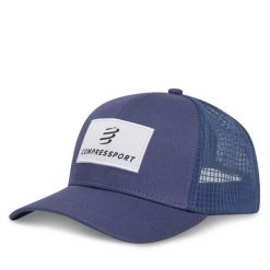 Czapka z daszkiem Compressport. Niebieskie czapki z daszkiem damskie Compressport, bez wzorów. Za 119.99 zł.