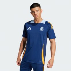Koszulka Real Madrid Tiro 24 Competition Training. Brązowe t-shirty sportowe męskie Adidas, l, z materiału, bez ramiączek, do piłki nożnej. Za 233.15 zł.
