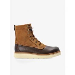 Buty zimowe męskie Sorel Slabtown 62 Caribou WP. Brązowe buty trekkingowe męskie Sorel, na zimę, bez zapięcia, trekkingowe. Za 555.99 zł.