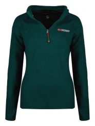 Geographical Norway Bluza polarowa "Tug" w kolorze ciemnozielonym rozmiar: XXL. Zielone bluzy bez kaptura damskie Geographical Norway, xxl, z polaru. Za 74.46 zł.
