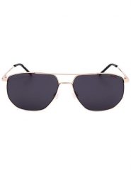 HUGO Męskie okulary przeciwsłoneczne w kolorze złoto-granatowym rozmiar: 58. Niebieskie okulary przeciwsłoneczne męskie Hugo, z tworzywa sztucznego. Za 239.99 zł.