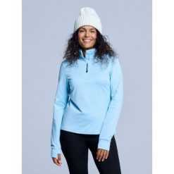 Bluza narciarska - Damskie - Arctic 2.0 - Ice Blue. Niebieskie bluzy bez kaptura damskie POEDERBAAS, m, z elastanu. W wyprzedaży za 212.44 zł.