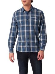 Pioneer Koszula w kolorze niebieskim rozmiar: L. Niebieskie koszule męskie Pioneer, l, bez wzorów, z bawełny, bez kołnierzyka, bez ramiączek. Za 99.95 zł.
